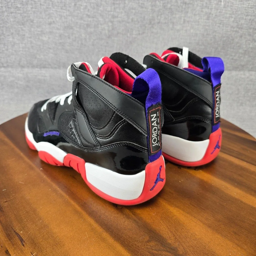 Jordan Jumpman Two Trey Mens Black University Red White DO1925-001 Size 12 - Picture 12 of 14